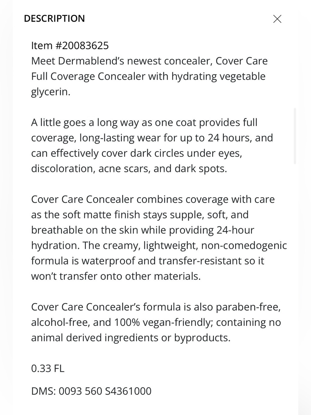 Dermablend Full Coverage Concealer. Shade 15N - Picture 6 of 6